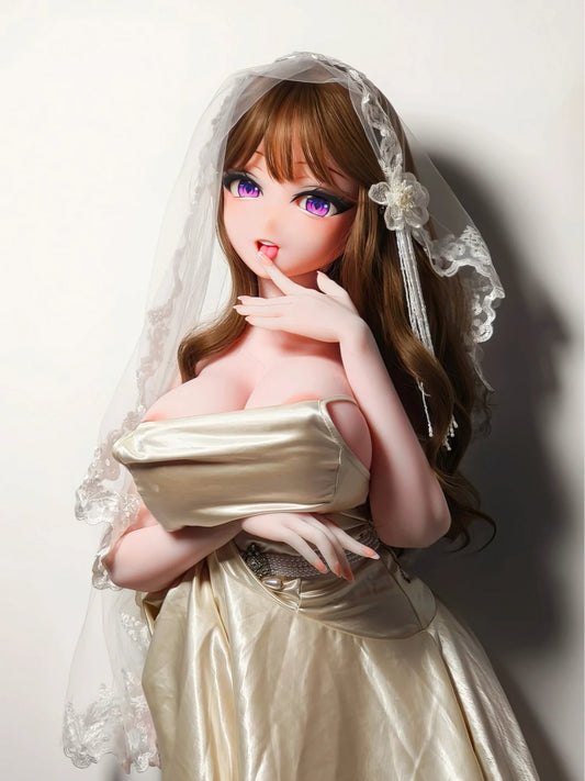 F9419-163cm/5ft4-39kg Silicone Anime Hentai Female Sex Doll | Elsa Babe