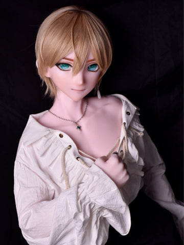 F5546-153cm/5ft-28kg Silicone Anime Femboy Sex Doll - Elsa Babe