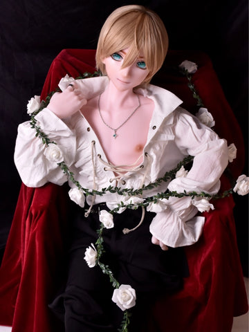 F5546-153cm/5ft-28kg Silicone Anime Femboy Sex Doll - Elsa Babe