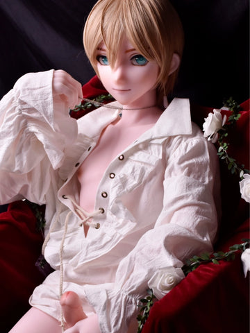 F5546-153cm/5ft-28kg Silicone Anime Femboy Sex Doll - Elsa Babe