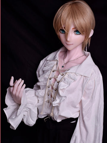 F5546-153cm/5ft-28kg Silicone Anime Femboy Sex Doll - Elsa Babe