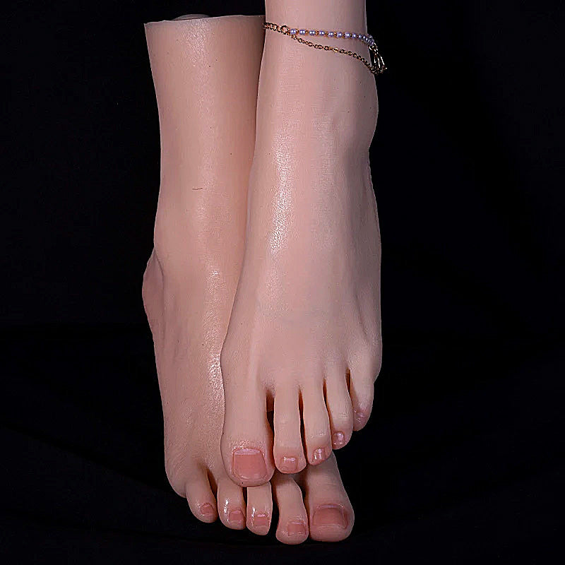 Real-Skin Silicone Foot Fetish Toys