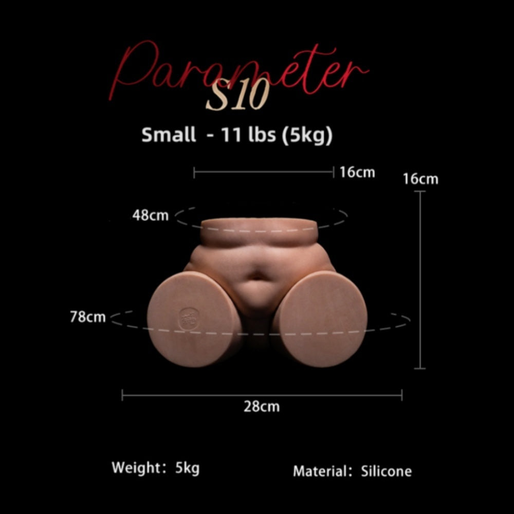 A779 - Available in 2 Sizes: 5kg (11 lbs) & 16kg (35 lbs)  Ultra Soft Realistic Ass BBW Silicone Butt