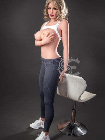 F904—161cm(5ft3)-35kg G Cup TPE Blonde European Celebrities Sexy Large Breast Woman Love Doll | SE Doll