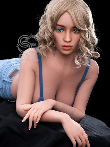 F901—161cm(5ft3)-35kg G Cup TPE Blonde European Sexy Large Breast Woman Love Doll | SE Doll