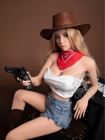 F826—158cm(5ft2)-33.5kg Jenny D Cup TPE Sexy Adult Cowboy Latin Girl Love Doll | SE Doll