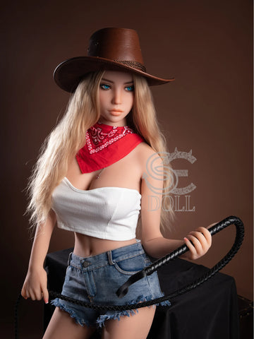 F826—158cm(5ft2)-33.5kg Jenny D Cup TPE Sexy Adult Cowboy Latin Girl Love Doll | SE Doll