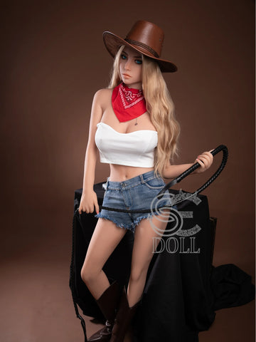 F826—158cm(5ft2)-33.5kg Jenny D Cup TPE Sexy Adult Cowboy Latin Girl Love Doll | SE Doll