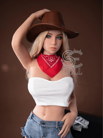 F826—158cm(5ft2)-33.5kg Jenny D Cup TPE Sexy Adult Cowboy Latin Girl Love Doll | SE Doll