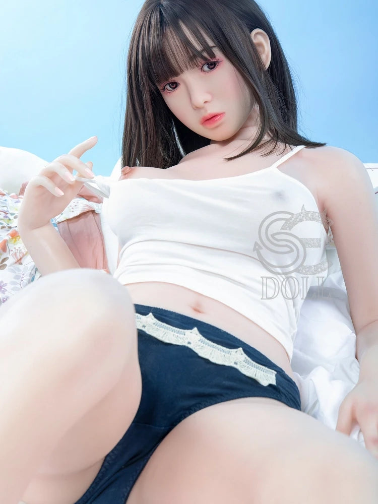 F896—160cm(5ft2)-27kg Pearl C Cup Silicone Cute Chinese Girl Laurie Big Ass Love Doll | SE Doll