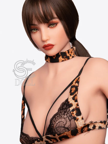 F935-170cm-42kg Jenny C Cup TPE Mistress Sexy Latin Leopard Woman Sex Doll｜SE Doll