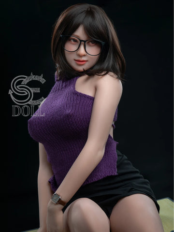 F3716-163cm(5.3ft)-37kg Yutsuki E Cup TPE Glasses China Short Hair Big Tits Woman Sex Doll｜SE Doll