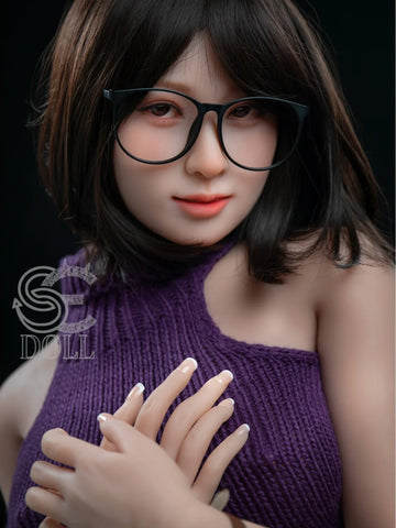 F3716-163cm(5.3ft)-37kg Yutsuki E Cup TPE Glasses China Short Hair Big Tits Woman Sex Doll｜SE Doll