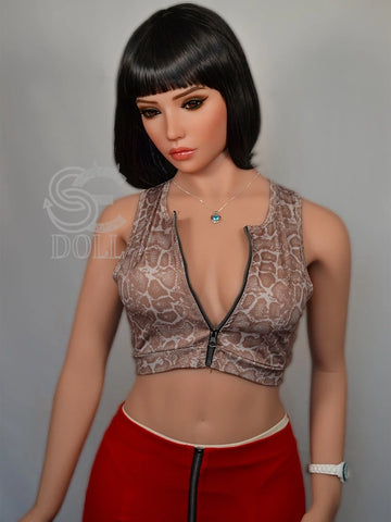 F940-163cm(5.3ft)-37kg Sylvie E Cup TPE Brunette Latina Búp bê tình dục phụ nữ trưởng thành｜SE Doll