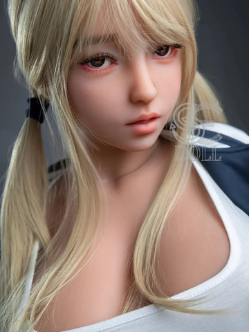 F820—157cm(5ft1)-35kg Melody H Cup TPE Big Boobs Student Girl Lolita Love Doll | SE Doll