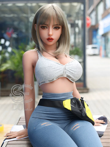 F3687-161cm(5.3ft)-35kg Melody F Cup TPE Vibrant Short Blond Hair Sporty Girl Love Doll｜SE Doll