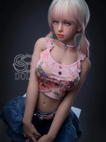 F2190-153cm(5ft) F Cup Mika.D TPE Pink Hair Fashion Girl Thin Love Doll｜SE Doll