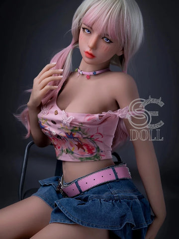 F2190-153cm(5ft) F Cup Mika.D TPE Pink Hair Fashion Girl Thin Love Doll｜SE Doll