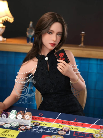 F2219-166cm(5ft5)-34.5kg Queena.B C Cup TPE Cheongsam China sexy Adults Sex Dolls|SE Doll