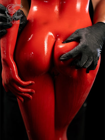 F5345-153cm(5ft)-28.7kg A Cup Cute Halloween TPE Sex Doll Red Succubus Samantha.L Girl｜SE Doll