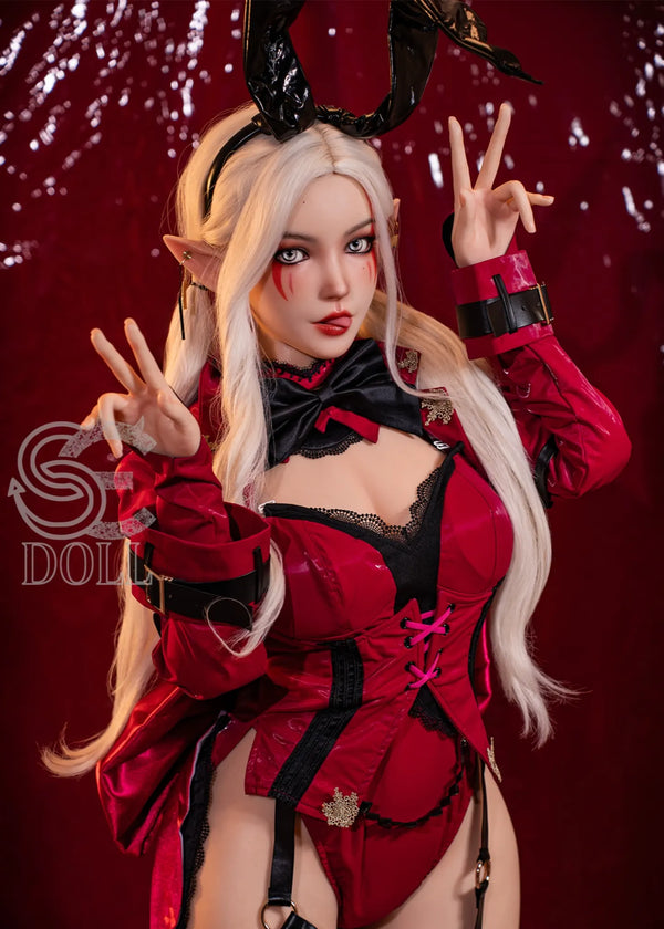 F5686k-155cm(5ft1)-23kg Aryana.A E Cup Silicone Anime Big Breasted AI Alien Sex Doll【IN Stock US/EU】 | SE Doll