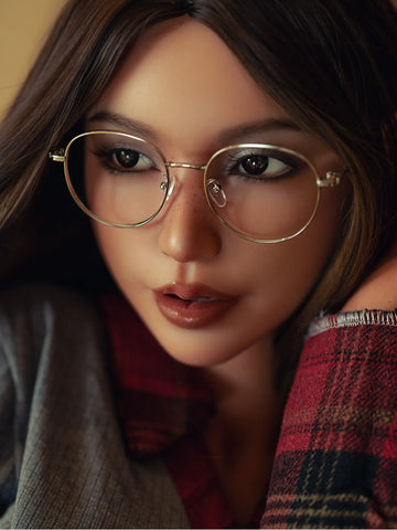 F5714-T161cm(5.3ft)-34kg Kitty.G C Cup Silicone Nerd Latina Celebrity Sex Doll｜SE Doll