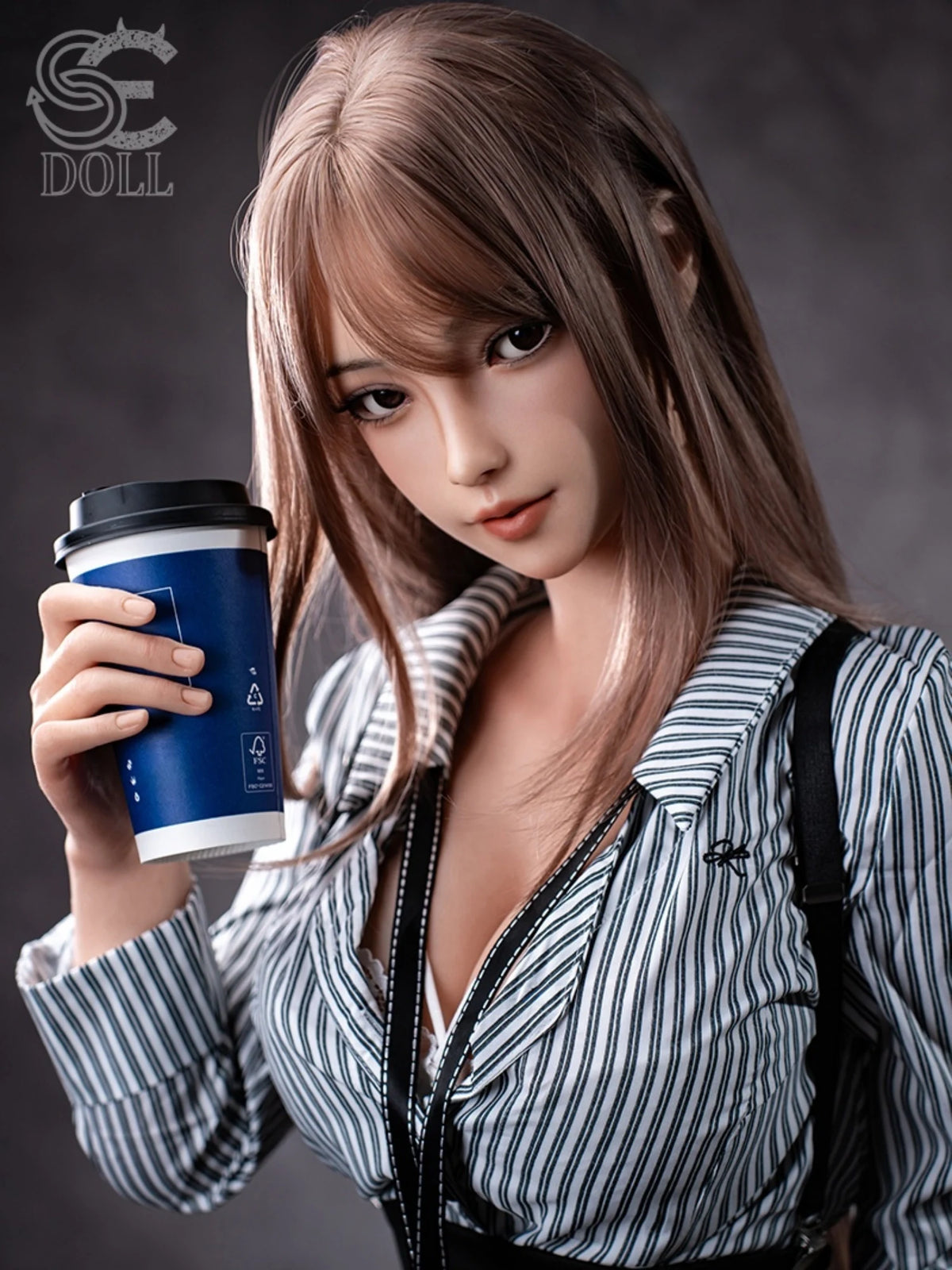F6324-T161cm(5.3ft)-34kg C Cup Realistic Skin Silicone Asian Sex Doll｜SE Doll