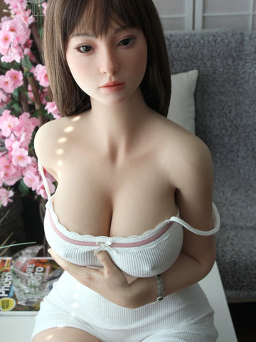 T813-T161cm( 5ft3″)-34.1kg C-cup Gel Butt Silicone Realistic Sex Doll Torso With Head｜SE Doll