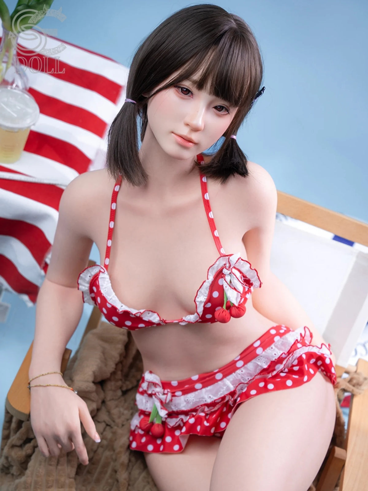 F5321-T159cm(5ft2)-27kg A Cup Sexy Silicone Japanese Love Sex Doll | SE Doll