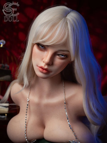 T814-T110cm( 3ft5″)-19kg BBW Breast J-cup Silicone Realistic Life Size Sex Doll Torso With Head｜SE Doll