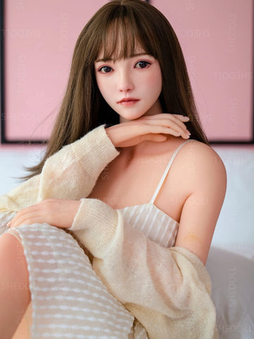 F5873—158cm/5ft2-38kg C Cup Asian Silicone Head TPE Body Sex Doll | SHEDOLL