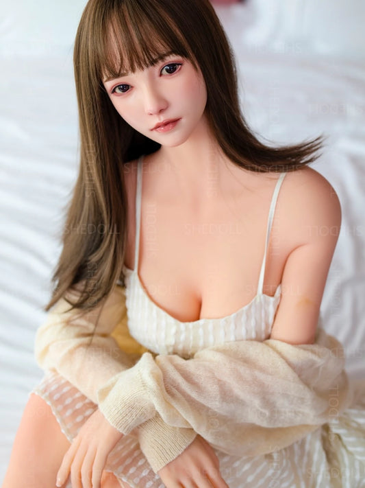 F5873—158cm/5ft2-38kg C Cup Asian Silicone Head TPE Body Sex Doll | SHEDOLL
