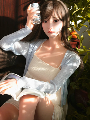 F5874—158cm/5ft2-38kg C Cup Asian Silicone Head TPE Body Sex Doll | SHEDOLL