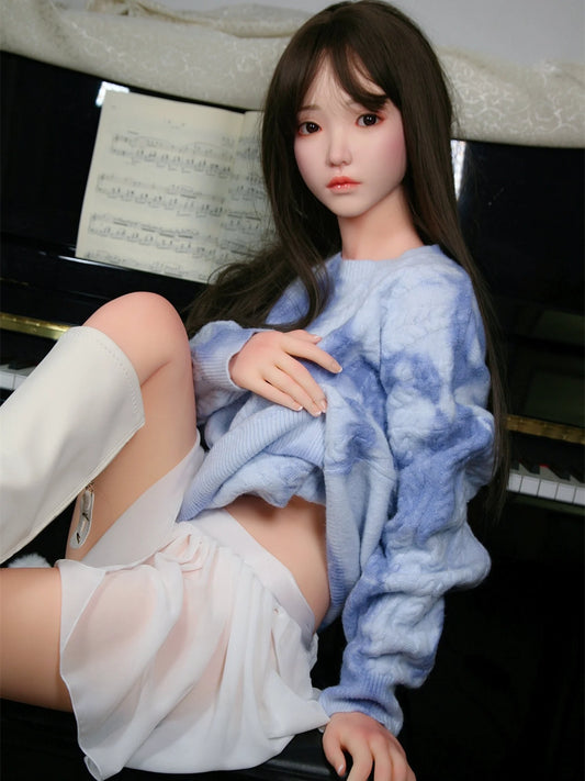 F5875—158cm/5ft2-38kg C Cup Asian Silicone Head TPE Body Sex Doll | SHEDOLL