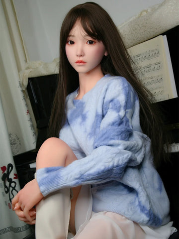 F5876—158cm/5ft2-38kg C Cup Asian Silicone Head TPE Body Sex Doll | SHEDOLL