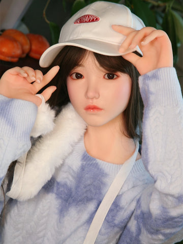 F5875—158cm/5ft2-38kg C Cup Asian Silicone Head TPE Body Sex Doll | SHEDOLL