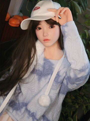 F5876—158cm/5ft2-38kg C Cup Asian Silicone Head TPE Body Sex Doll | SHEDOLL