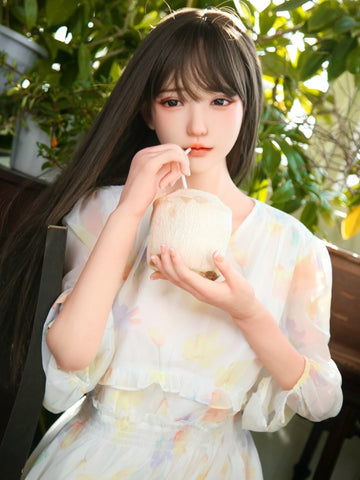 F5883—158cm/5ft2-38kg C Cup Asian Silicone Head TPE Body Sex Doll | SHEDOLL