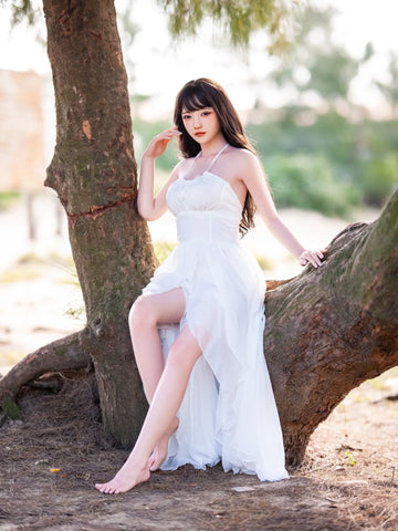 F5886—158cm/5ft2-38kg C Cup Asian Silicone Head TPE Body Sex Doll | SHEDOLL