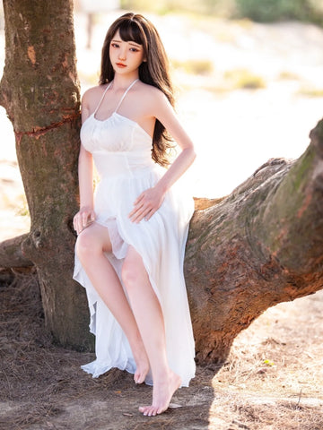 F5886—158cm/5ft2-38kg C Cup Asian Silicone Head TPE Body Sex Doll | SHEDOLL