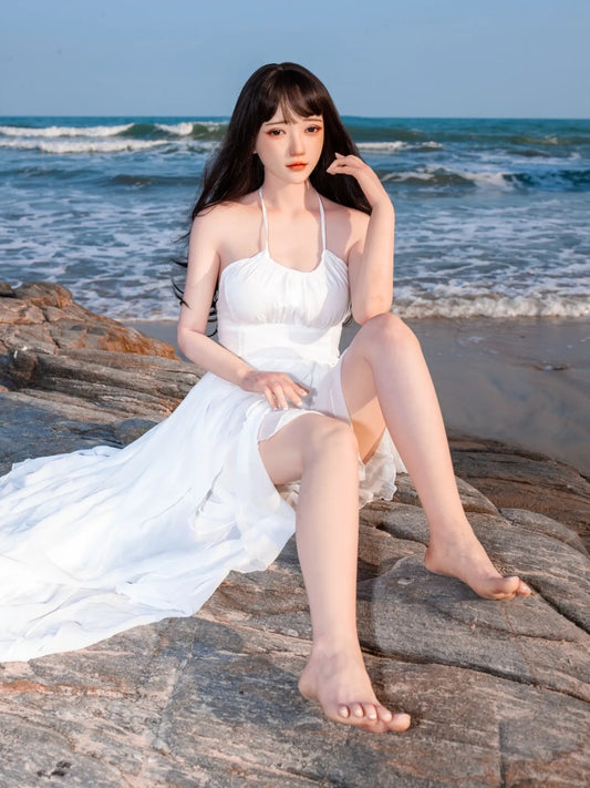 F5886—158cm/5ft2-38kg C Cup Asian Silicone Head TPE Body Sex Doll | SHEDOLL