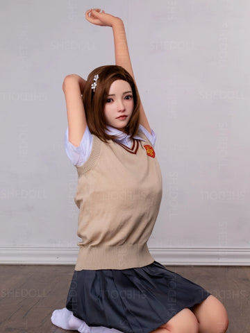 F5887—158cm/5ft2-38kg C Cup Asian Silicone Head TPE Body Sex Doll | SHEDOLL