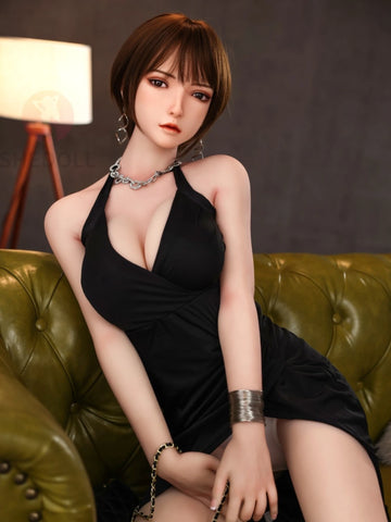 F5889—158cm/5ft2-38kg C Cup Asian Silicone Head TPE Body Sex Doll | SHEDOLL
