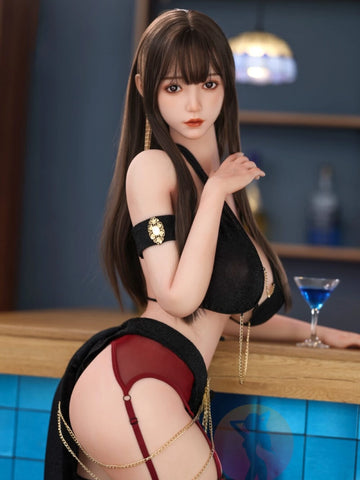 F6017—163cm/5ft4-43kg H Cup Asian Silicone Head TPE Body Sex Doll | SHEDOLL