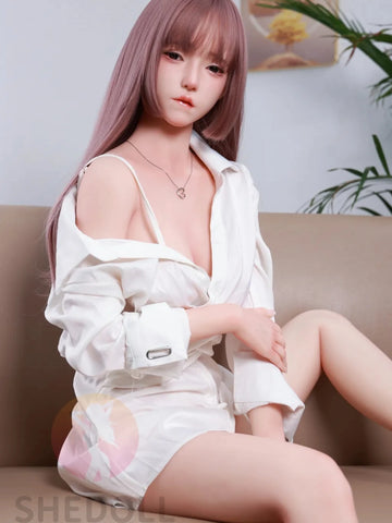 F5890—158cm/5ft2-38kg C Cup Asian Silicone Head TPE Body Sex Doll | SHEDOLL