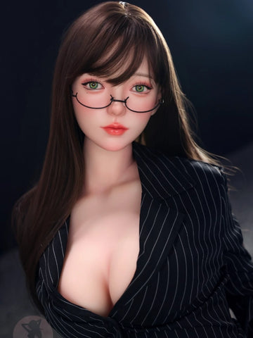 F5892—158cm/5ft2-38kg C Cup Asian ROS Silicone Head TPE Body Sex Doll | SHEDOLL