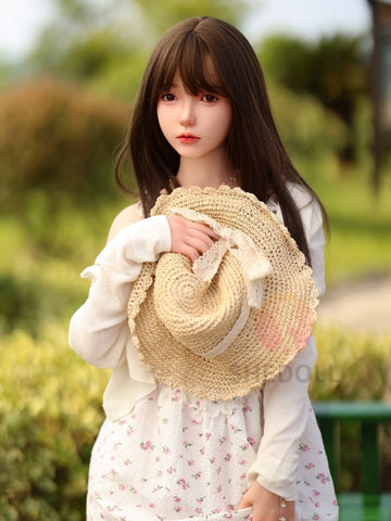 F5893—158cm/5ft2-38kg C Cup Asian ROS Silicone Head TPE Body Sex Doll | SHEDOLL