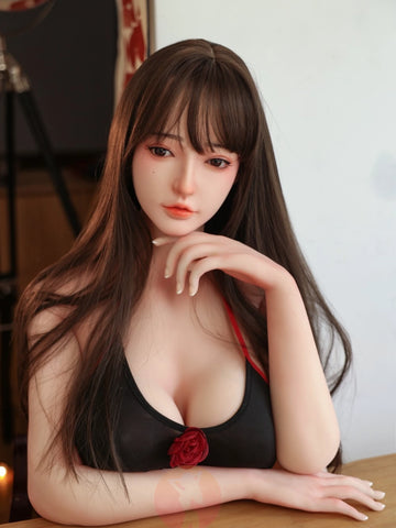 F6033—165cm/5ft4-47kg E Cup Asian Silicone Head TPE Body Sex Doll | SHEDOLL