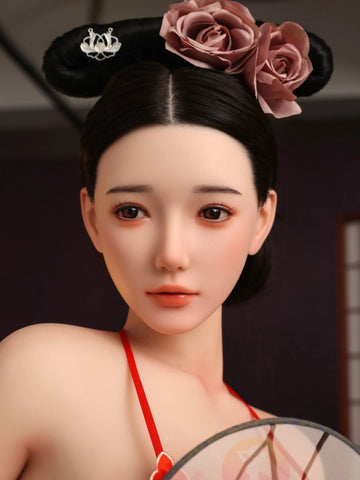 F6016—158cm/5ft2-38kg C Cup Asian Silicone Head TPE Body Sex Doll | SHEDOLL