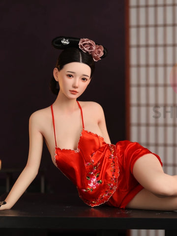 F6016—158cm/5ft2-38kg C Cup Asian Silicone Head TPE Body Sex Doll | SHEDOLL